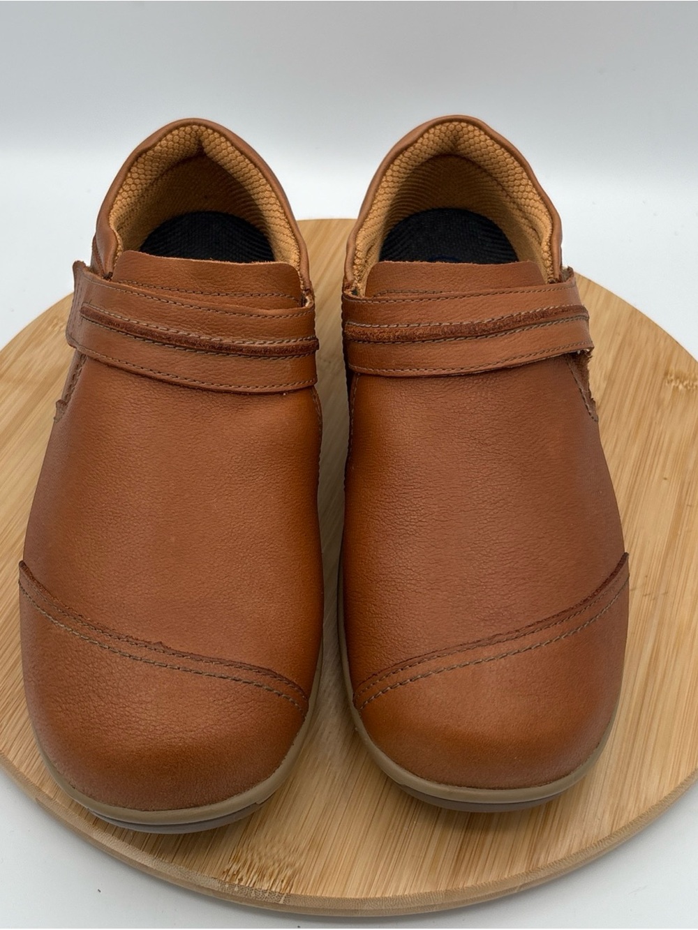 Orthofeet Solerno 816 Leather Comfort Shoes Camel Women's 9.5 Extra Wide 2E
